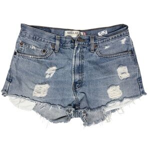 shorts LEVIS 505 distressed 32 blue jean